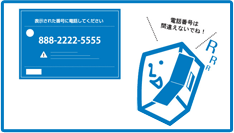 電話番号を間違えないで